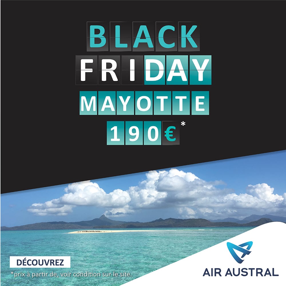 Promos Black Friday Air Austral : 7 destinations à prix sensationnels