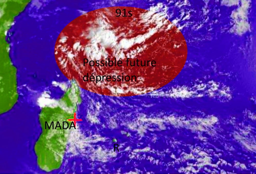 Du beau temps d'été, la première formation cyclonique assez probable cette semaine au large de Mada