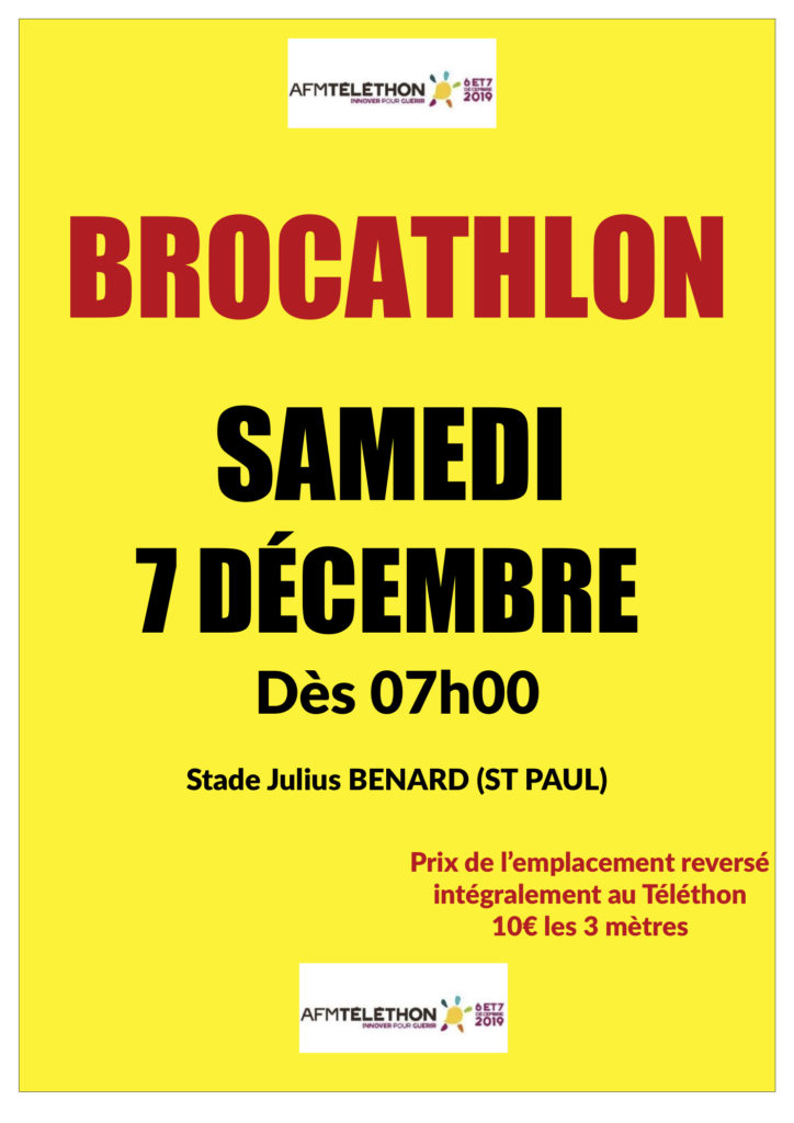 Une “Brocathlon” au profit du téléthon