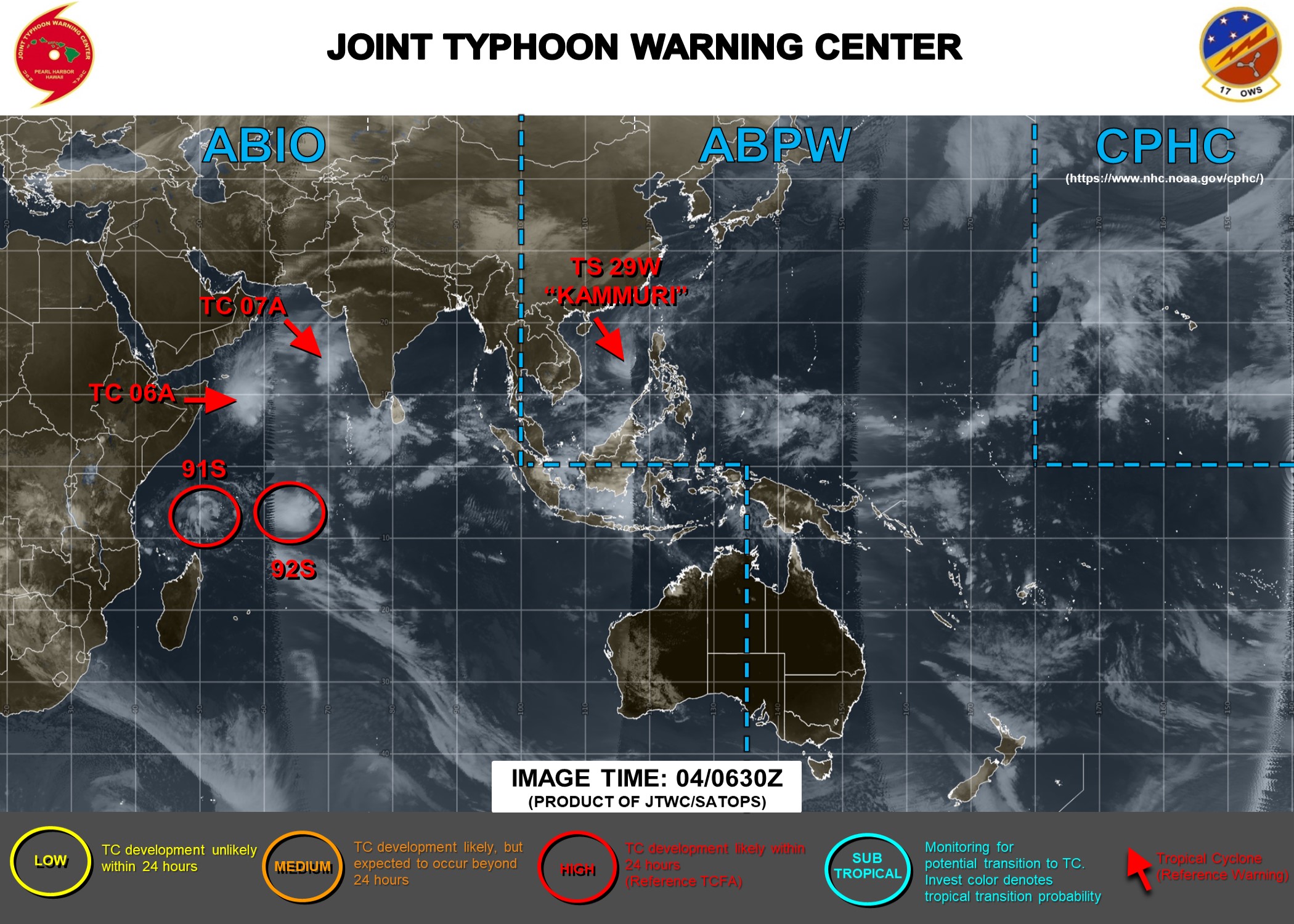  [JTWC]: bulletin d'alerte émis pour 92S aussi!