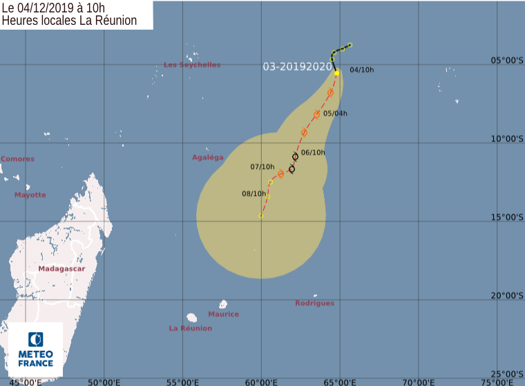 [Météo France] Duo cyclonique: Une dépression et une perturbation tropicales