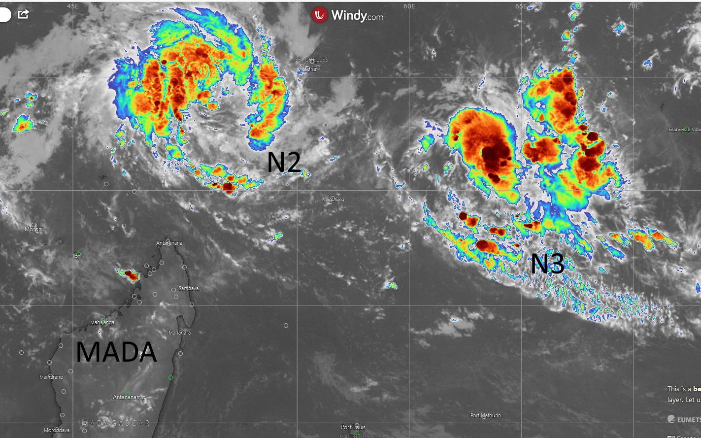 [Météo France] menace cyclonique potentielle pour Mayotte, Comores et Nord Mada en fin de semaine