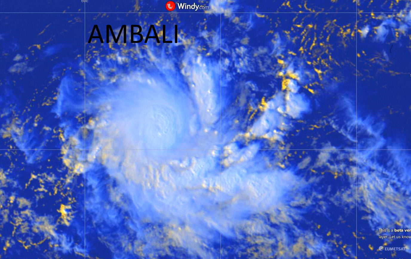 [Météo France] Ambali forte tempête tropicale et la dépression tropicale N2 toujours suivie au Nord de Mada