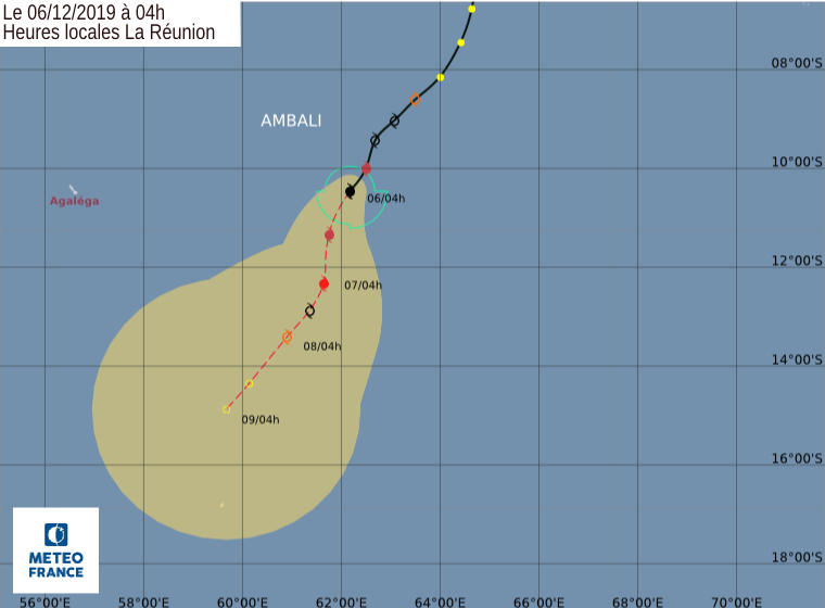 Cyclone très intense AMBALI: une intensification explosive hors du commun, BELNA forte tempête