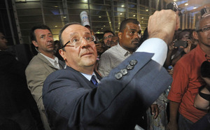 Retour en images sur l'arrivée de François Hollande