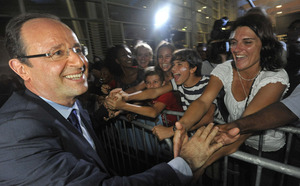 Retour en images sur l'arrivée de François Hollande