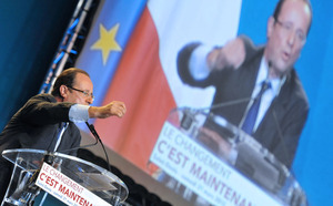 Retour en images sur l'arrivée de François Hollande