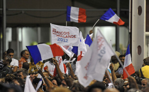 Retour en images sur l'arrivée de François Hollande