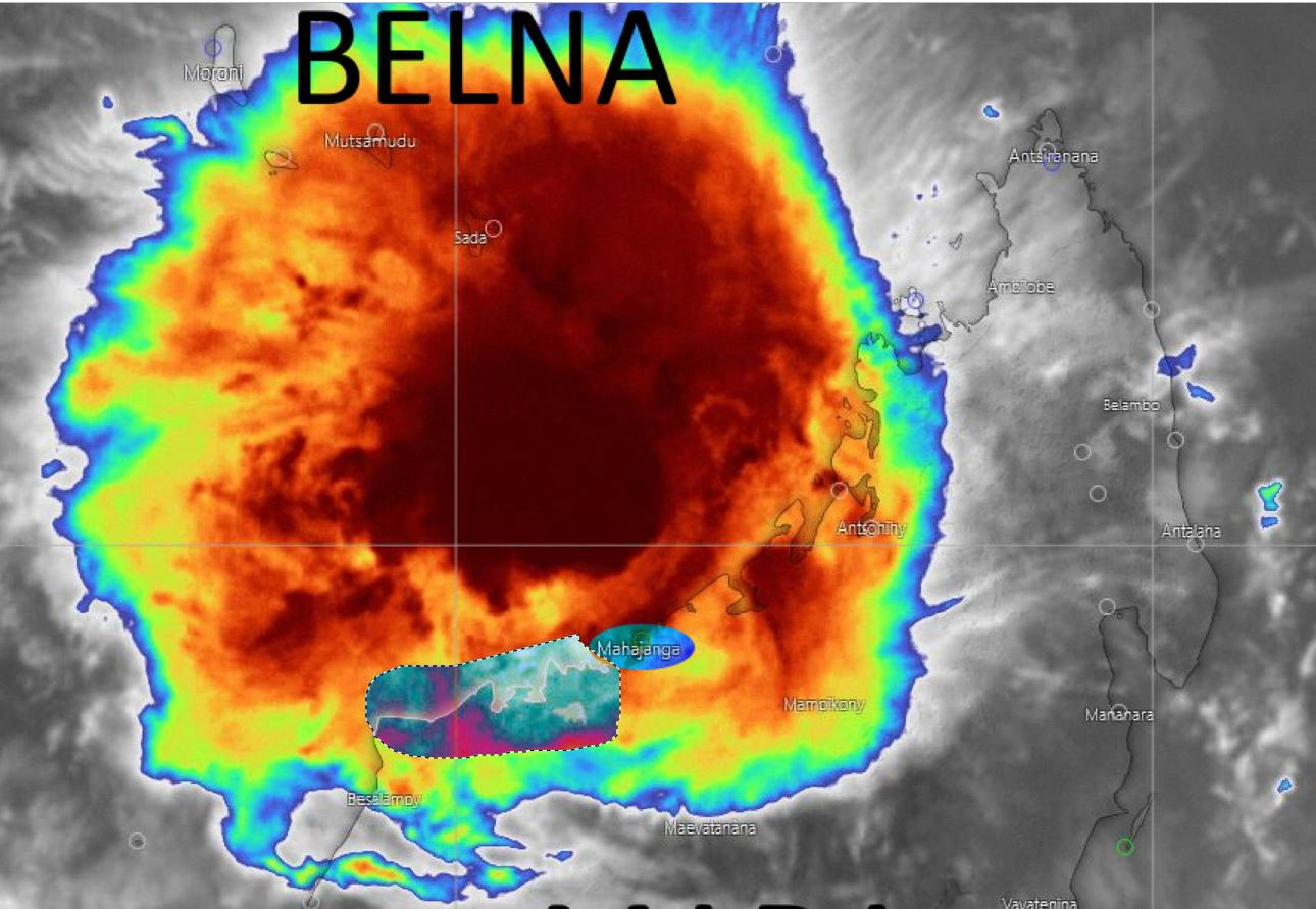 Le Nord-Ouest de Mada en alerte rouge, le cyclone BELNA atterrit ce soir avec des rafales pouvant approcher 200km/h