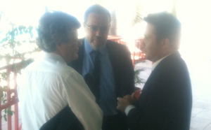 Borloo, Baroin, Penchard, Perben... Ministres et ancien ministres aux côtés de Sarkozy