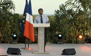 Images du meeting de Nicolas Sarkozy