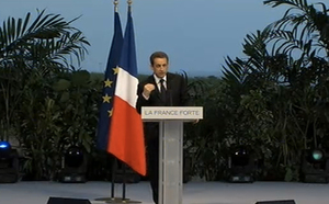 Images du meeting de Nicolas Sarkozy