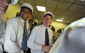 Retour en images sur la visite de F. Bayrou à Bois-Rouge