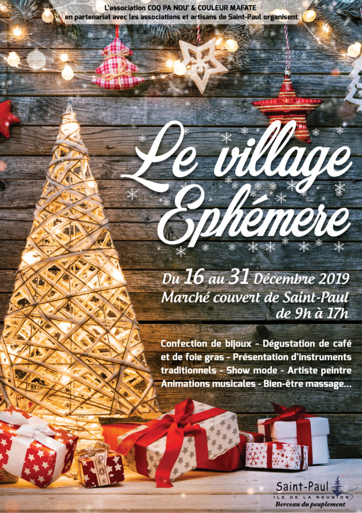 Un village éphémère pour les fêtes !