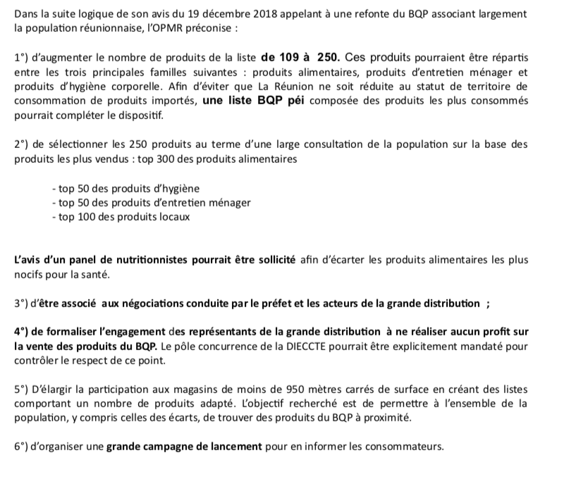 L’Observatoire des prix rend son avis sur le futur bouclier qualité-prix