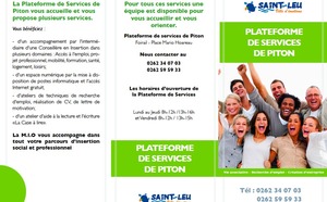 St-Leu: Thierry Robert a inauguré la plateforme de services de Piton