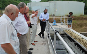 Saint-Leu inaugure l'usine de traitement de l'eau potable au Plate
