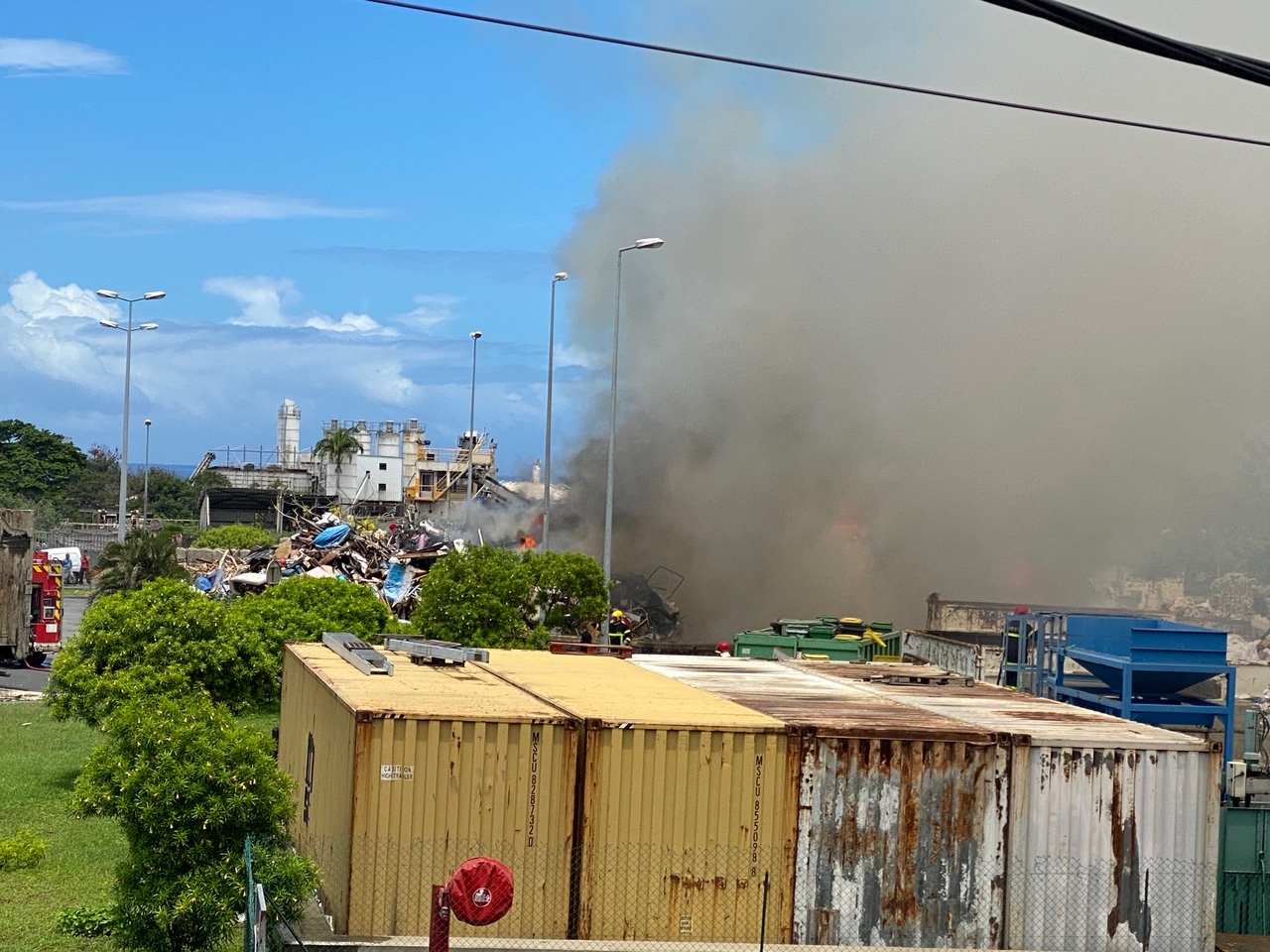 ? Le Port: Incendie à l'usine Cyclea