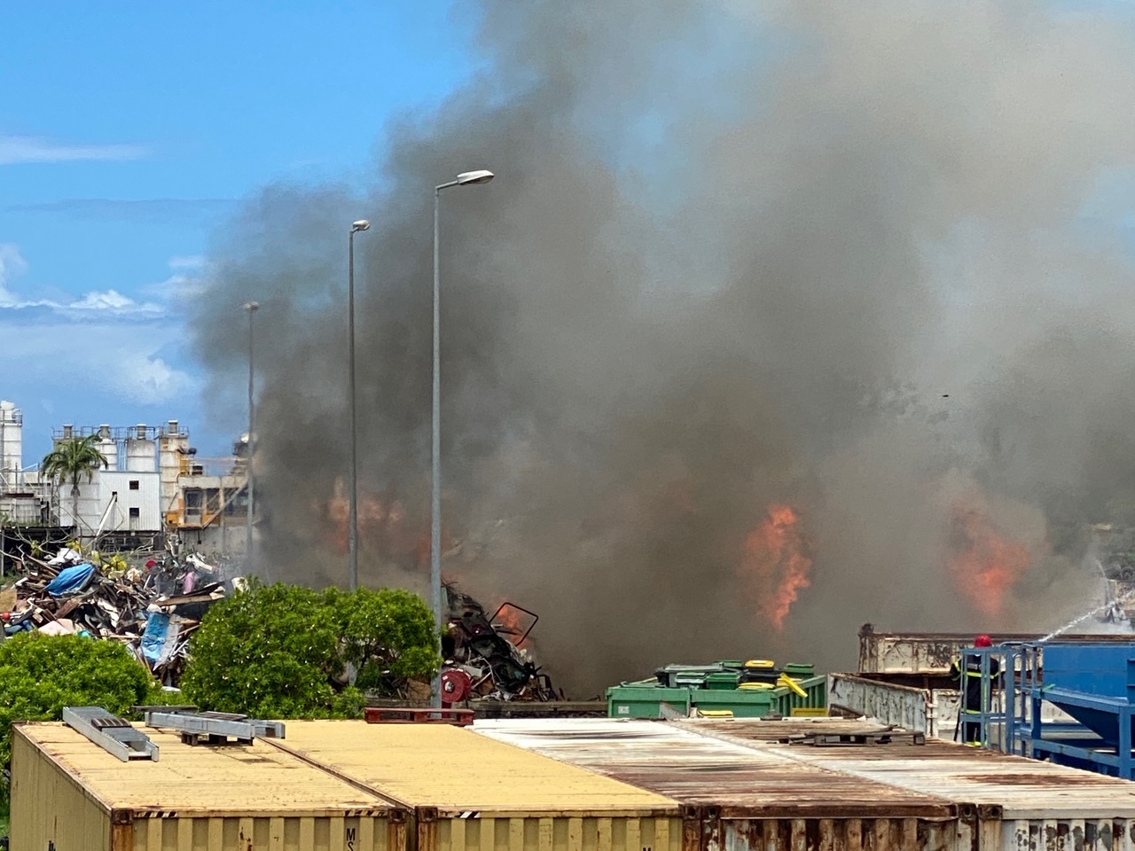 ? Le Port: Incendie à l'usine Cyclea