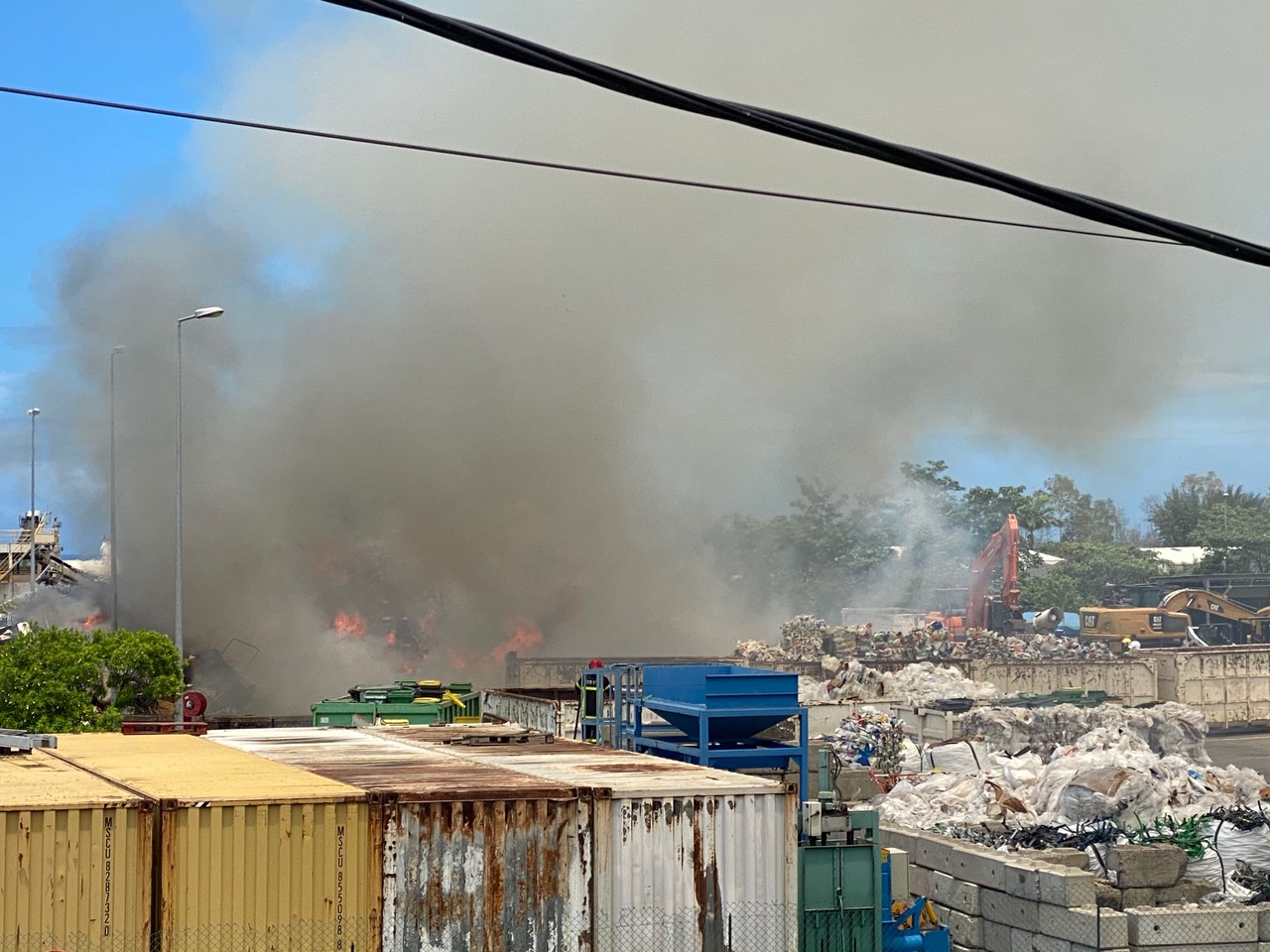 ? Le Port: Incendie à l'usine Cyclea