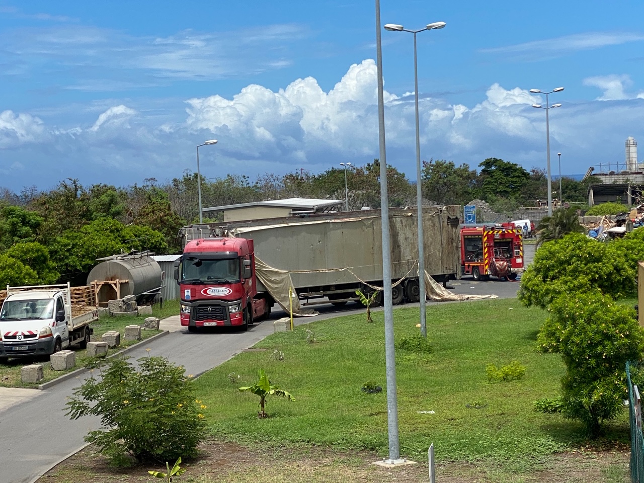 ? Le Port: Incendie à l'usine Cyclea