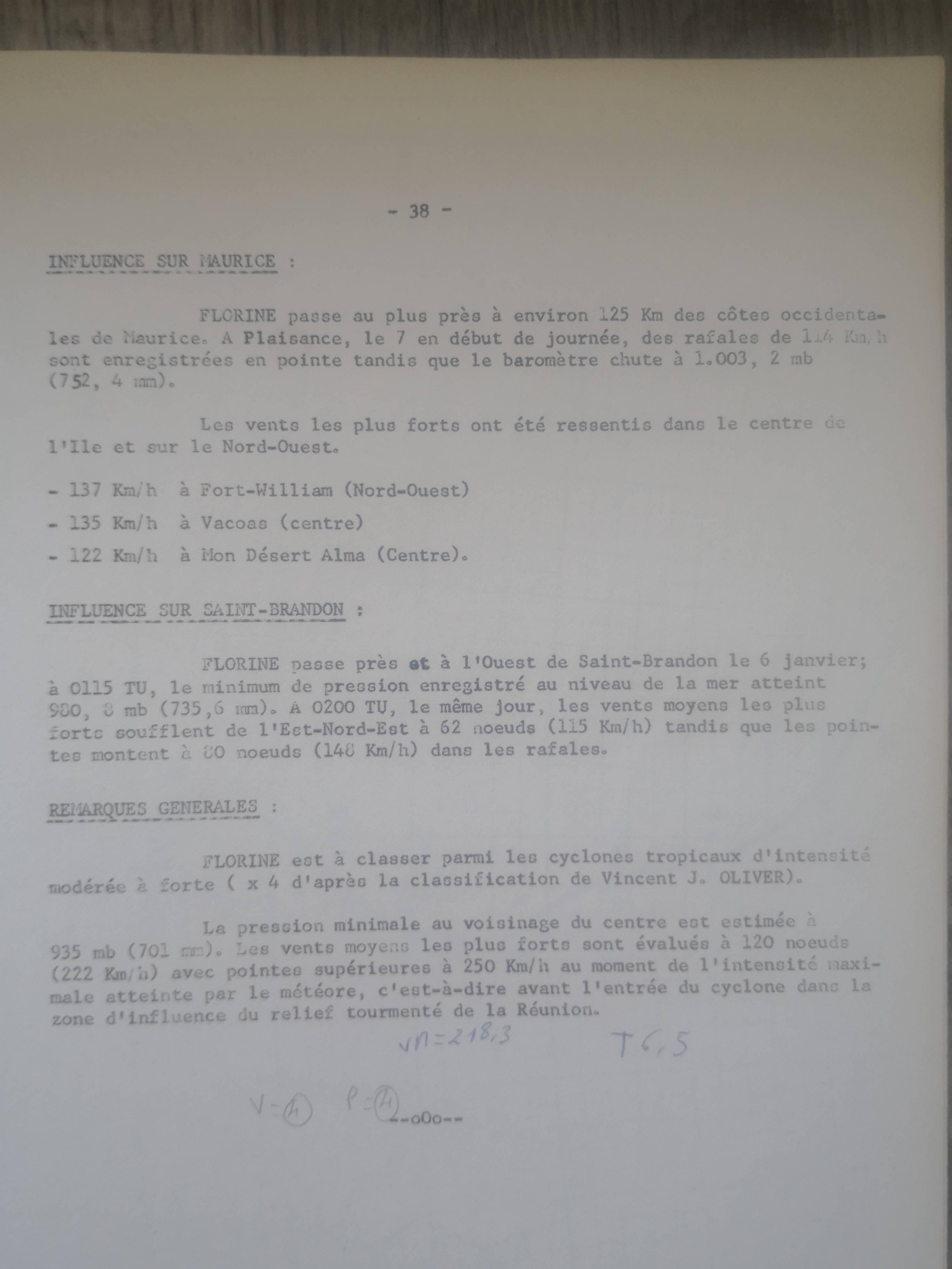 C'était le 7 Janvier 1981, le cyclone intense Florine frappait La Réunion