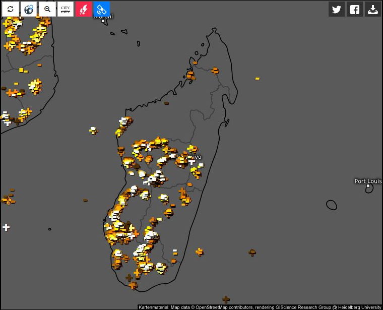 MADAGASCAR:  assaillie par les orages
