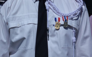 Cérémonie pour les policiers