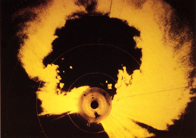 Le 19 Janvier 1993: l'oeil du cyclone COLINA passe sur le Nord de la Réunion avec des rafales dépassant 200km/h