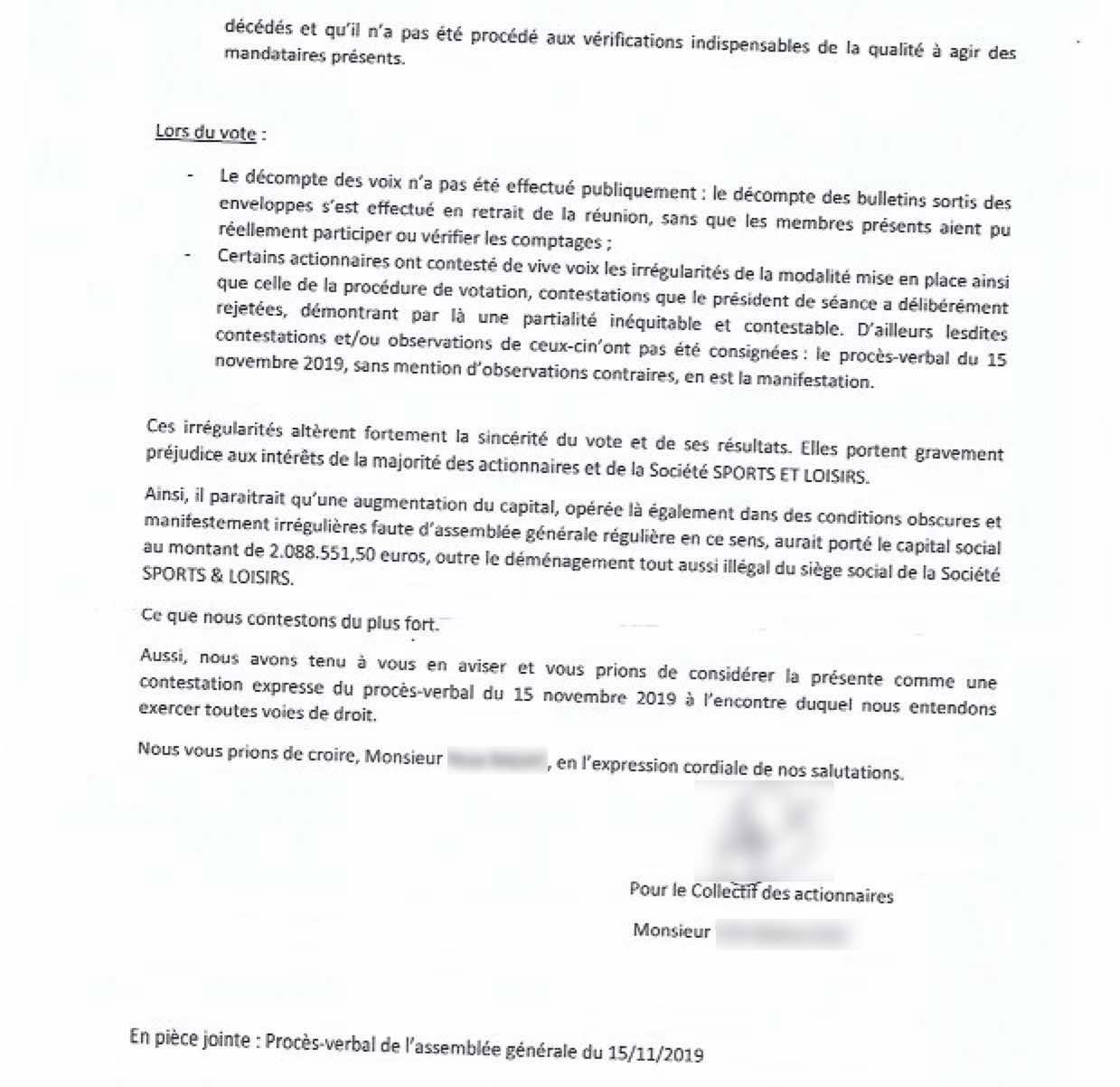 Litige avec Jumbo Duparc: Des associés de Sports et Loisirs mettent en doute la parole d'Adam Ravate