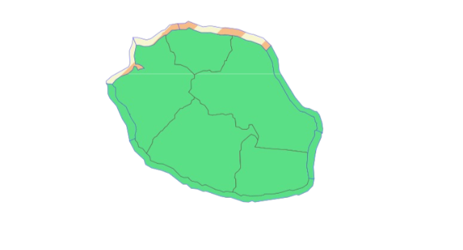 Une houle de secteur Nord aborde La Re?union