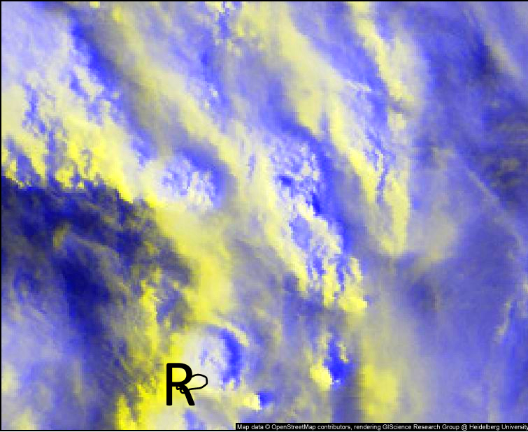 RODRIGUES: jeudi 17h30: Animation satellite haute résolution montrant les cellules pluvio-orageuses près de l'île