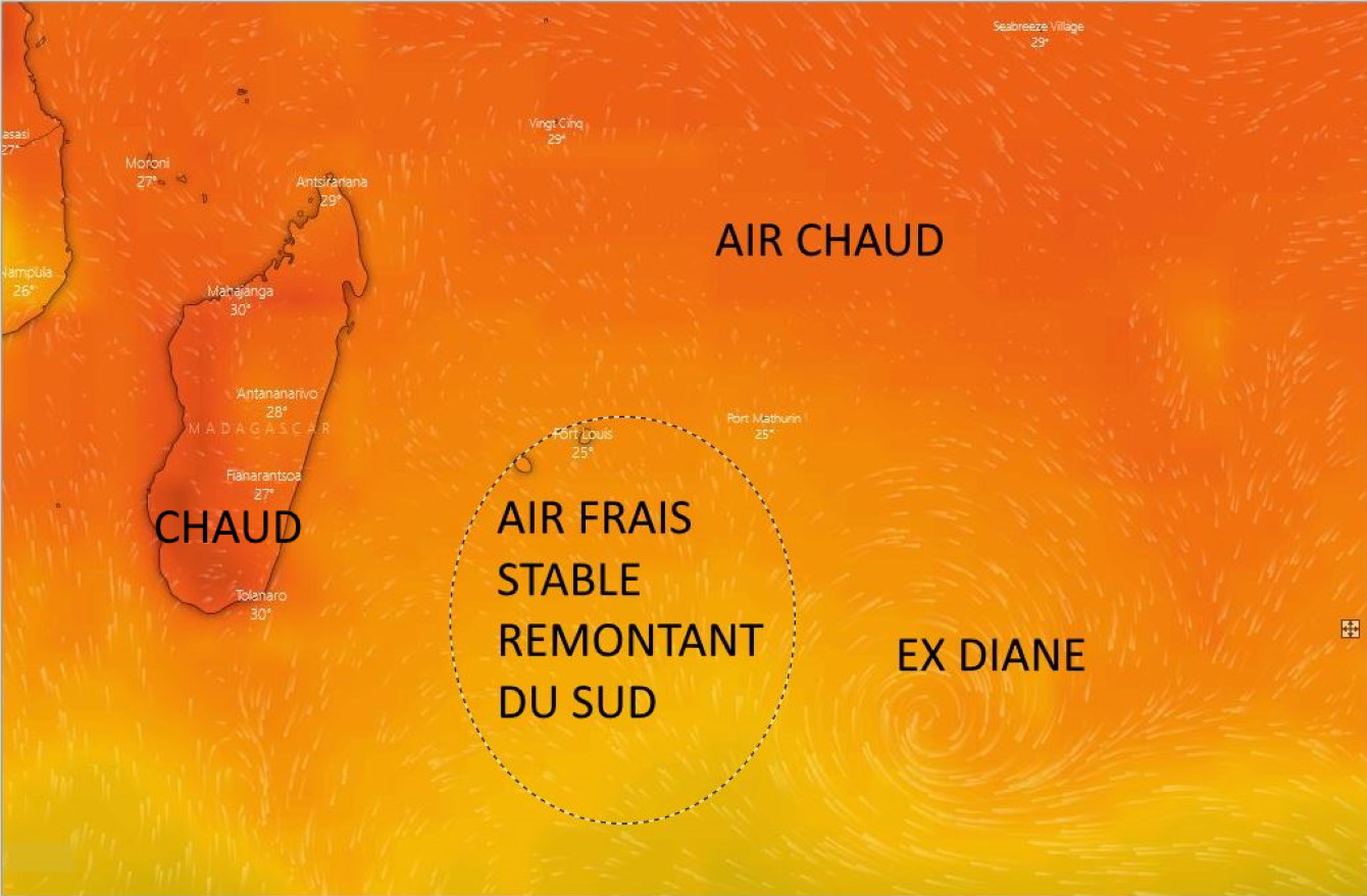 4° au Maïdo et une nuit fraîche sur le littoral, temps sec, l'été en mode pause