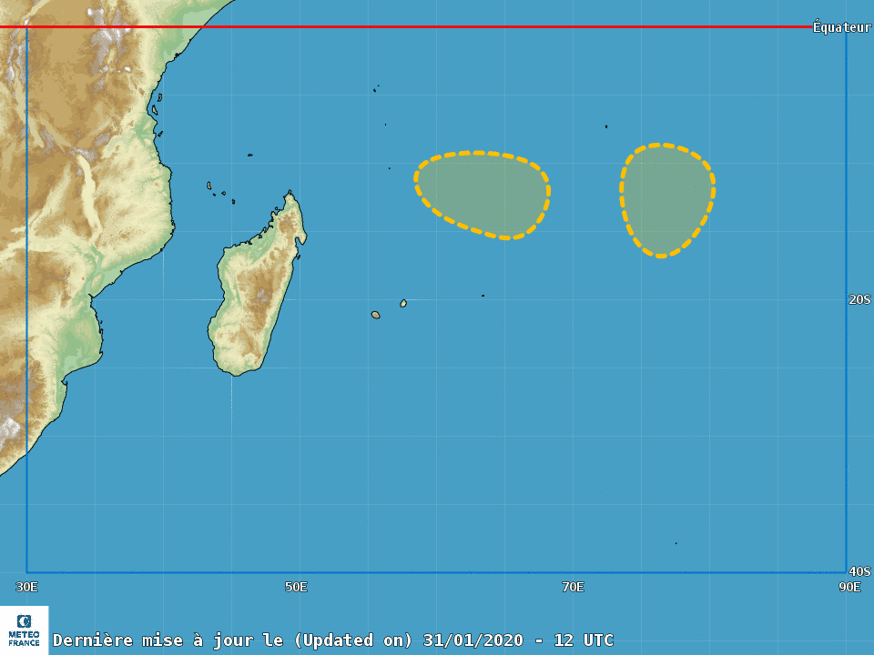[Météo France] Risque modéré de formation de deux tempêtes tropicales à partir de mardi