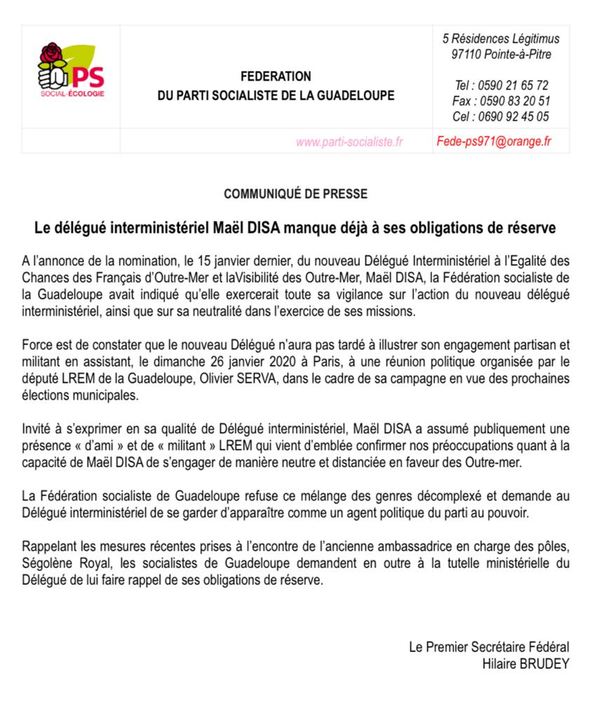 [Pierrot Dupuy] Le délégué interministériel guadeloupéen à l'Egalité des Chances se fait déjà remarquer