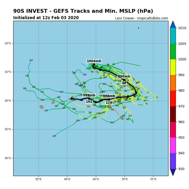 [JTWC]  la zone perturbée 90S: chances modérées de devenir une dépression tropicale dans les 24heures