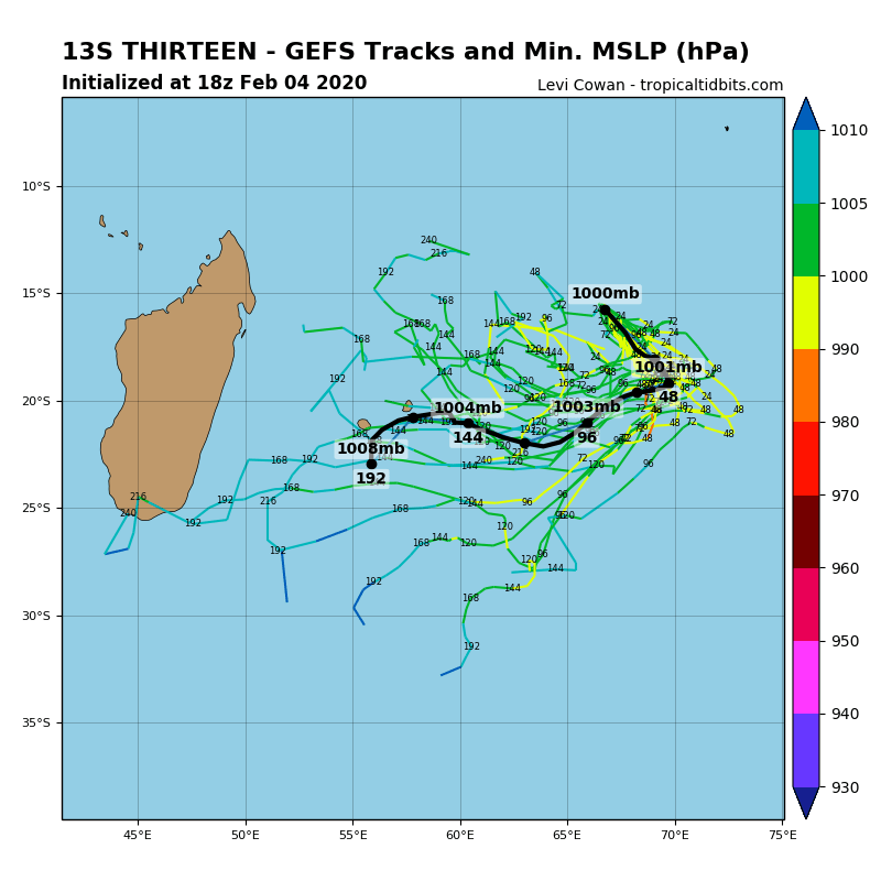 [Météo France/JTWC] le point sur la dépression tropicale N8(13S) à 4heures ce matin