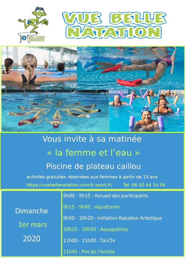 Une journée dédiée à la femme à la piscine de Plateau Caillou