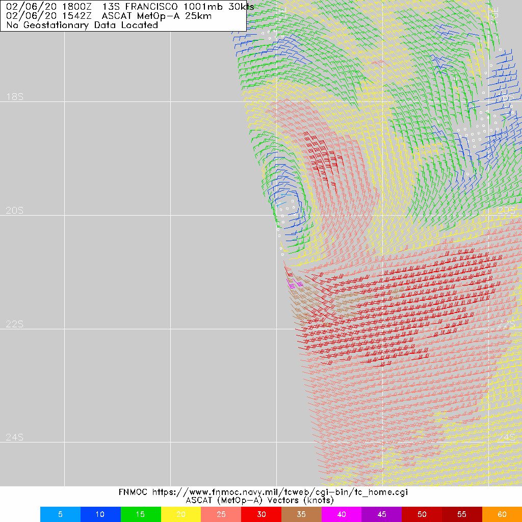 [Météo France] FRANCISCO à 1610km de la Réunion à 4h ce vendredi