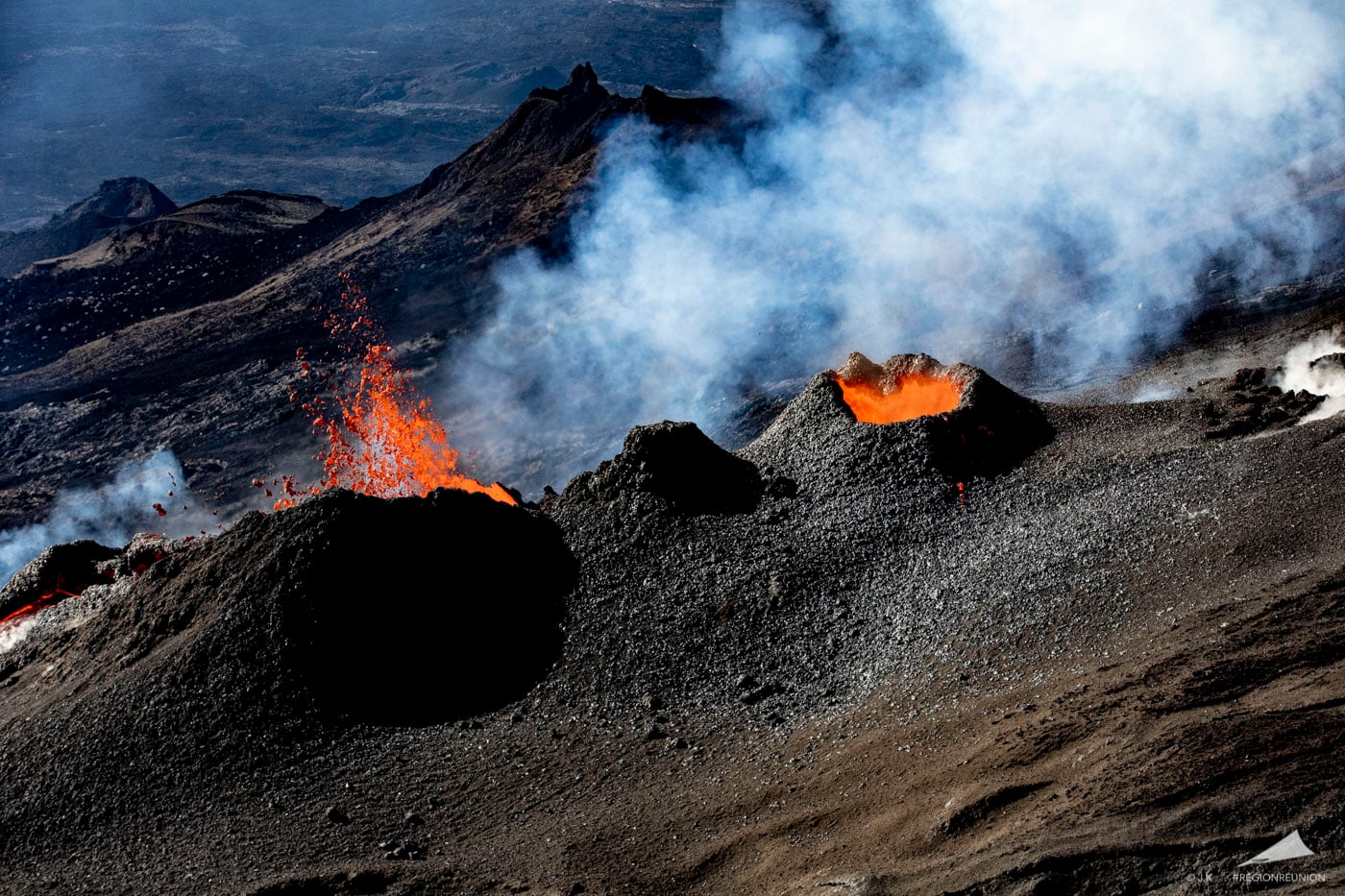 Le Piton de la Fournaise - 1ère éruption de l’année 2020