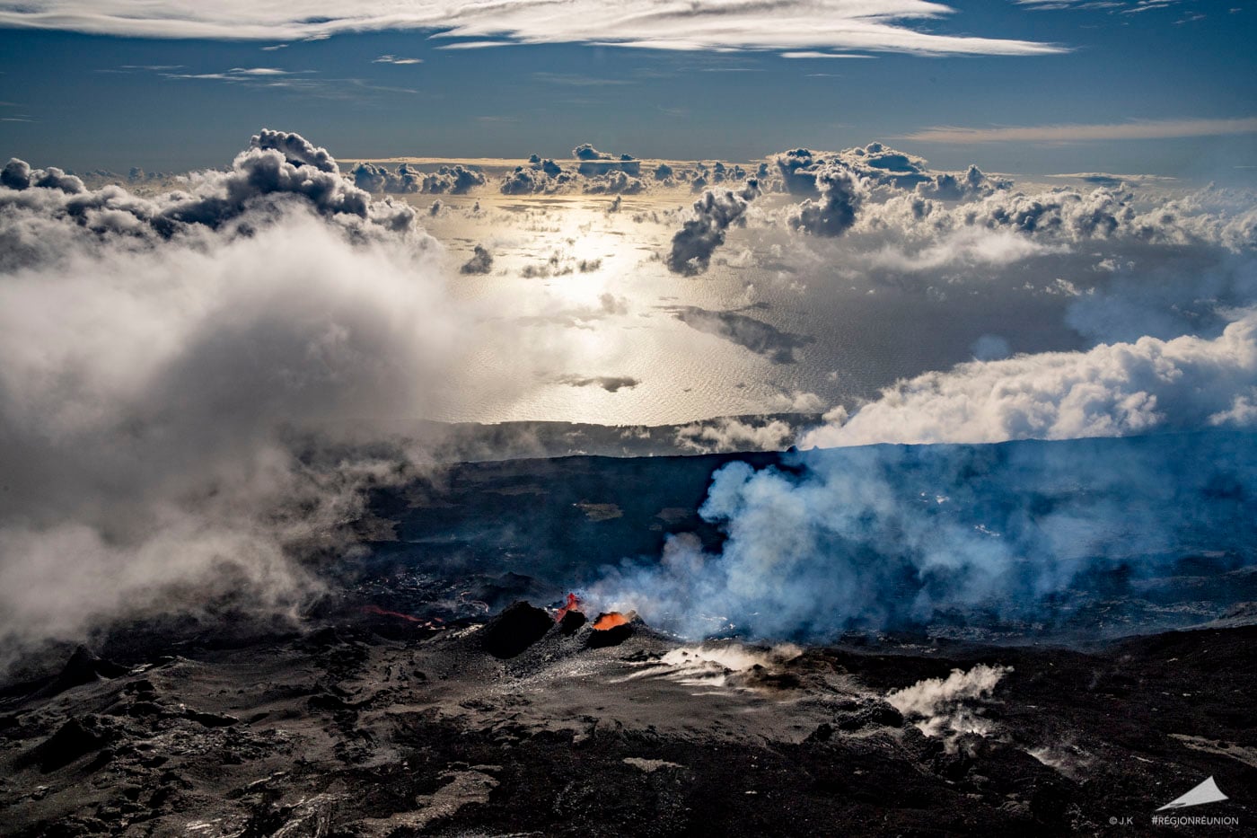 Le Piton de la Fournaise - 1ère éruption de l’année 2020