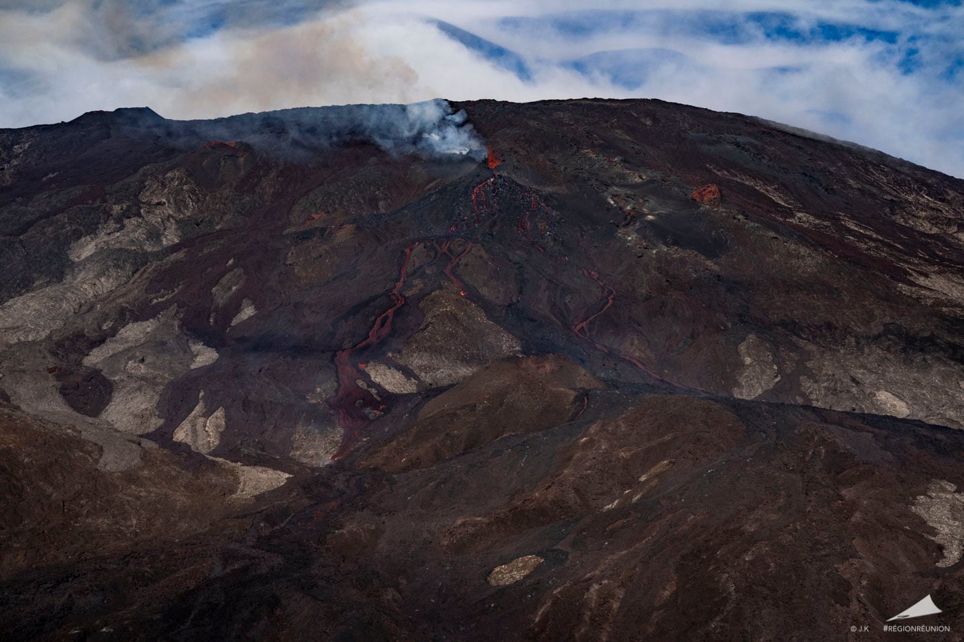 Le Piton de la Fournaise - 1ère éruption de l’année 2020