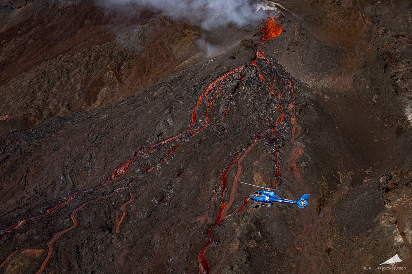 Le Piton de la Fournaise - 1ère éruption de l’année 2020