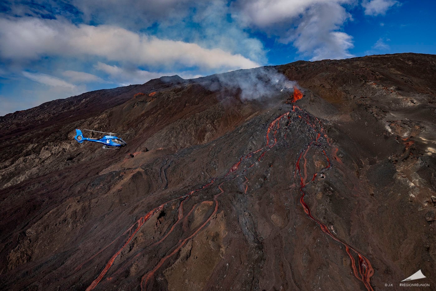 Le Piton de la Fournaise - 1ère éruption de l’année 2020