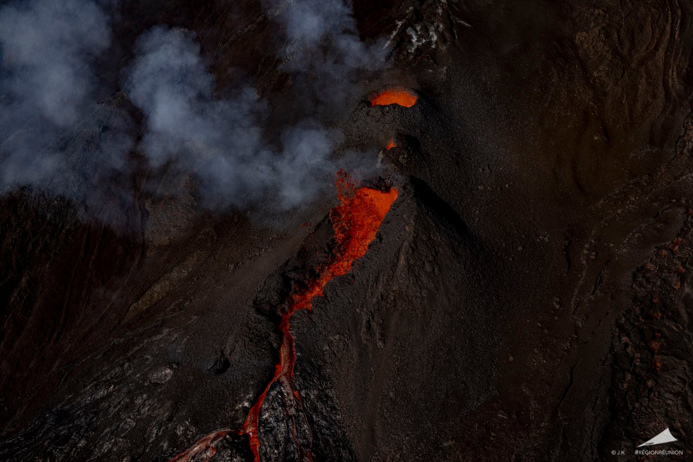 Le Piton de la Fournaise - 1ère éruption de l’année 2020