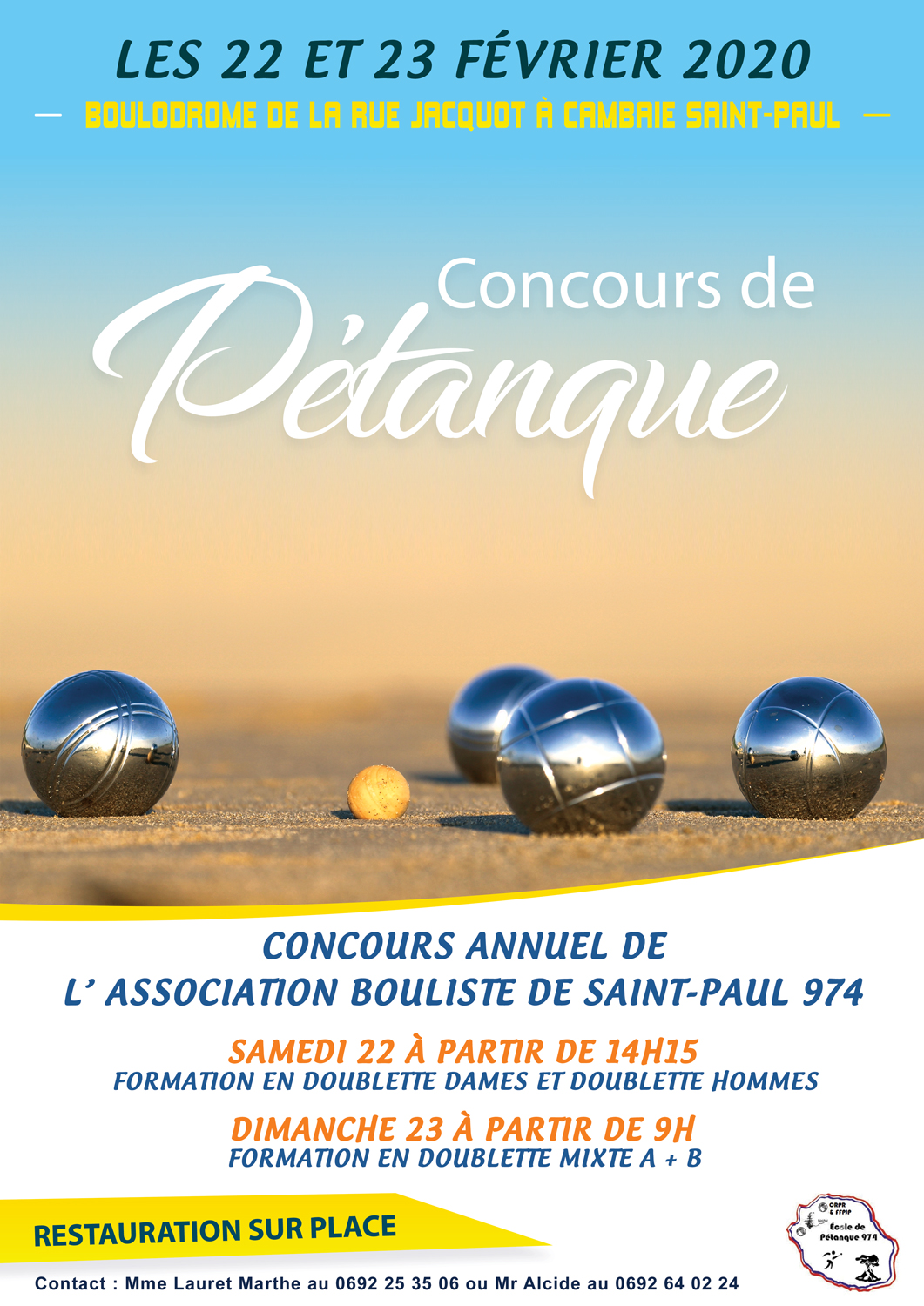 Et si vous participiez au concours de pétanque !