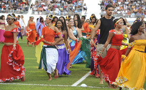 Le spectacle d'Ismaël Aboudou et l'ambiance du stade Bénard en images