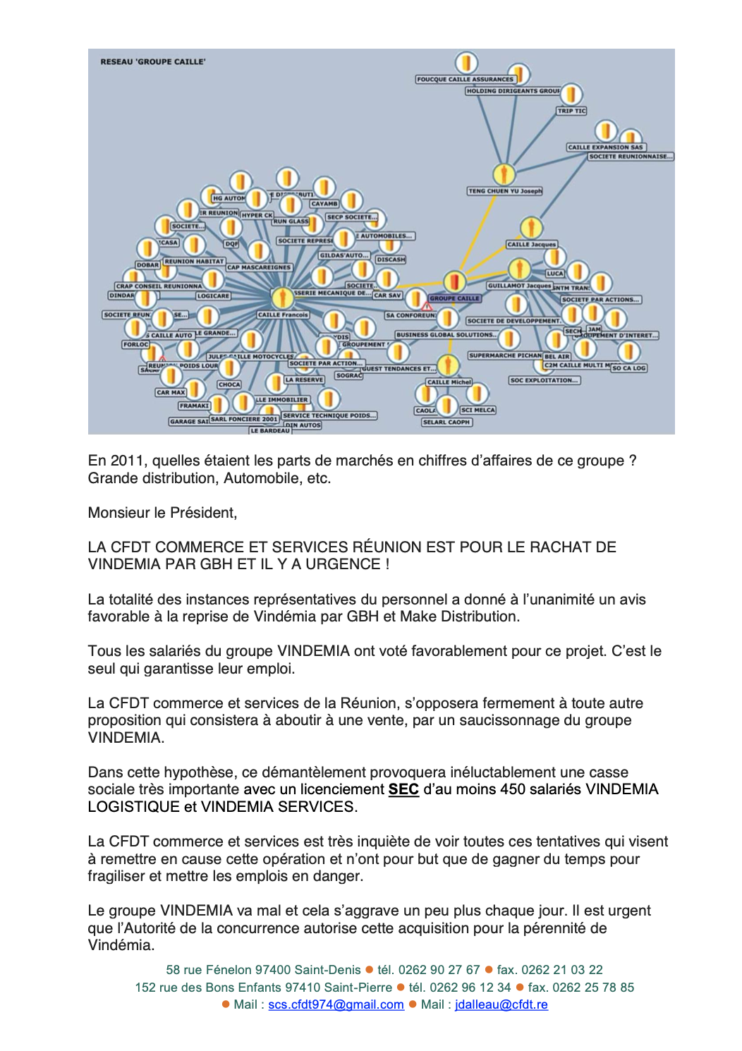 Rachat de Vindémia : la CFDT soutient GBH