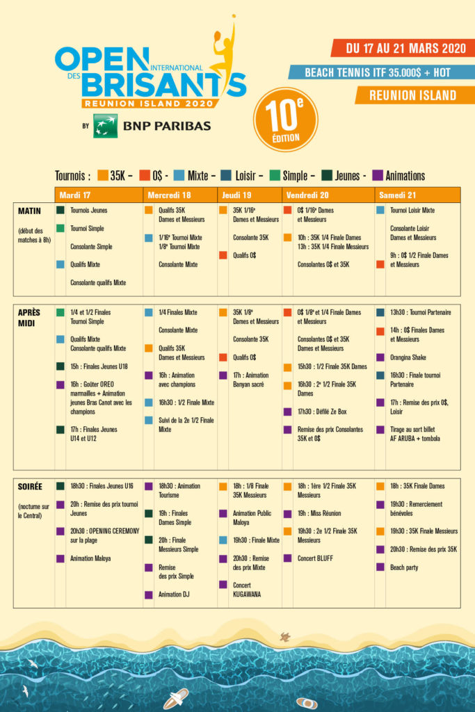 Rendez-vous à la 10ème édition de l’Open International des Brisants !