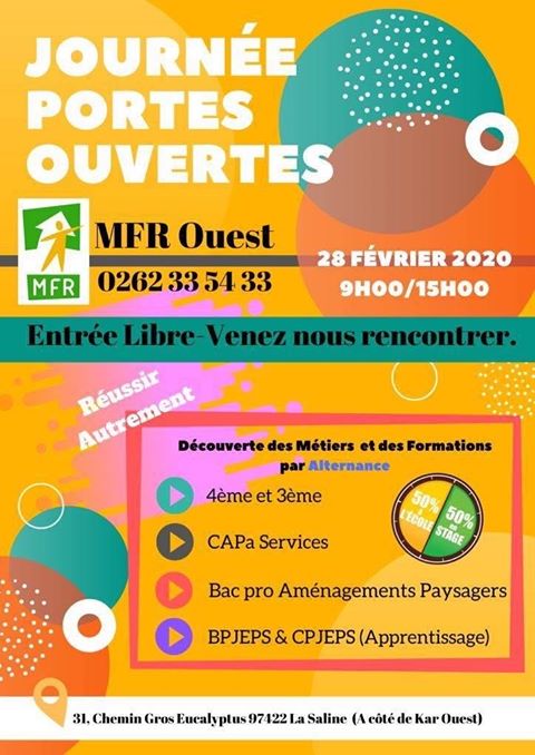 Métiers et formations par alternance : La Maison Familiale Rurale de l’Ouest organise une journée portes-ouvertes